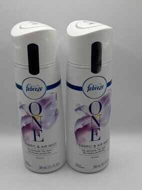 2 Febreze ONE Air & Fabric Refresher Mist Refill ORCHID Sealed Non Aerosol